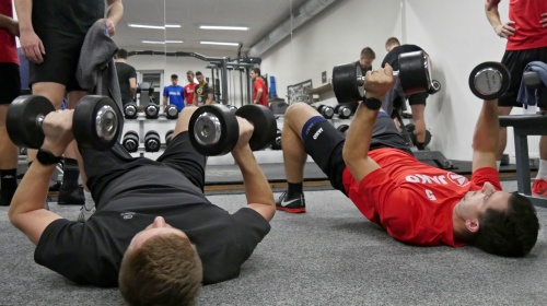 muži A, první trénink roku 2023 ve fitness centru, 10.1.2023, foto: Václav Mlejnek